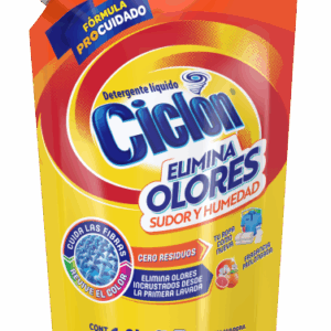 Detergente Ciclón Elimina Olores sudor y humedad