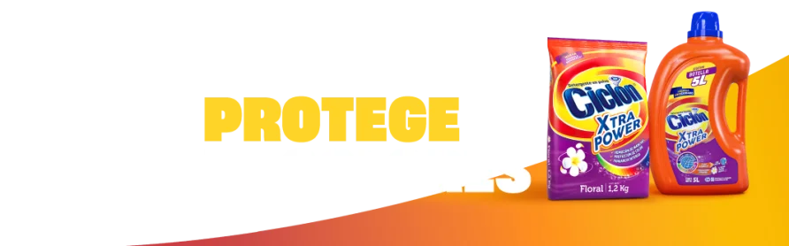 Detergente Ciclón protege tus colores